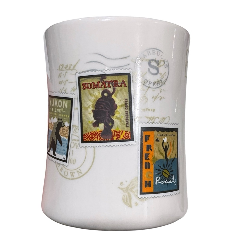 2002 STARBUCKS Coffee Barista Mug Air Mail Stamps Kenya, Panama, Italian Roasts - Picture 6 of 13